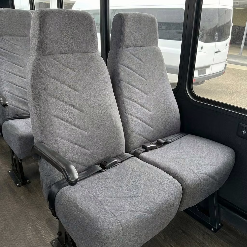 fishers 18 passenger minibus high back seats