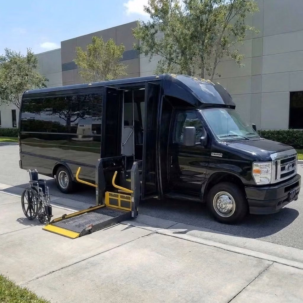 fishers 18 passenger minibus wheelchair lift
