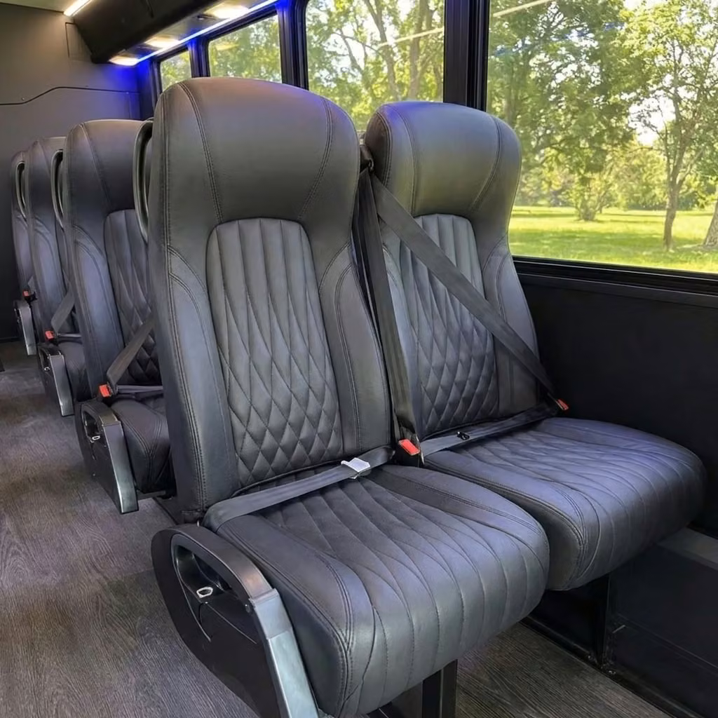 fishers 20 passenger minibus high back seats
