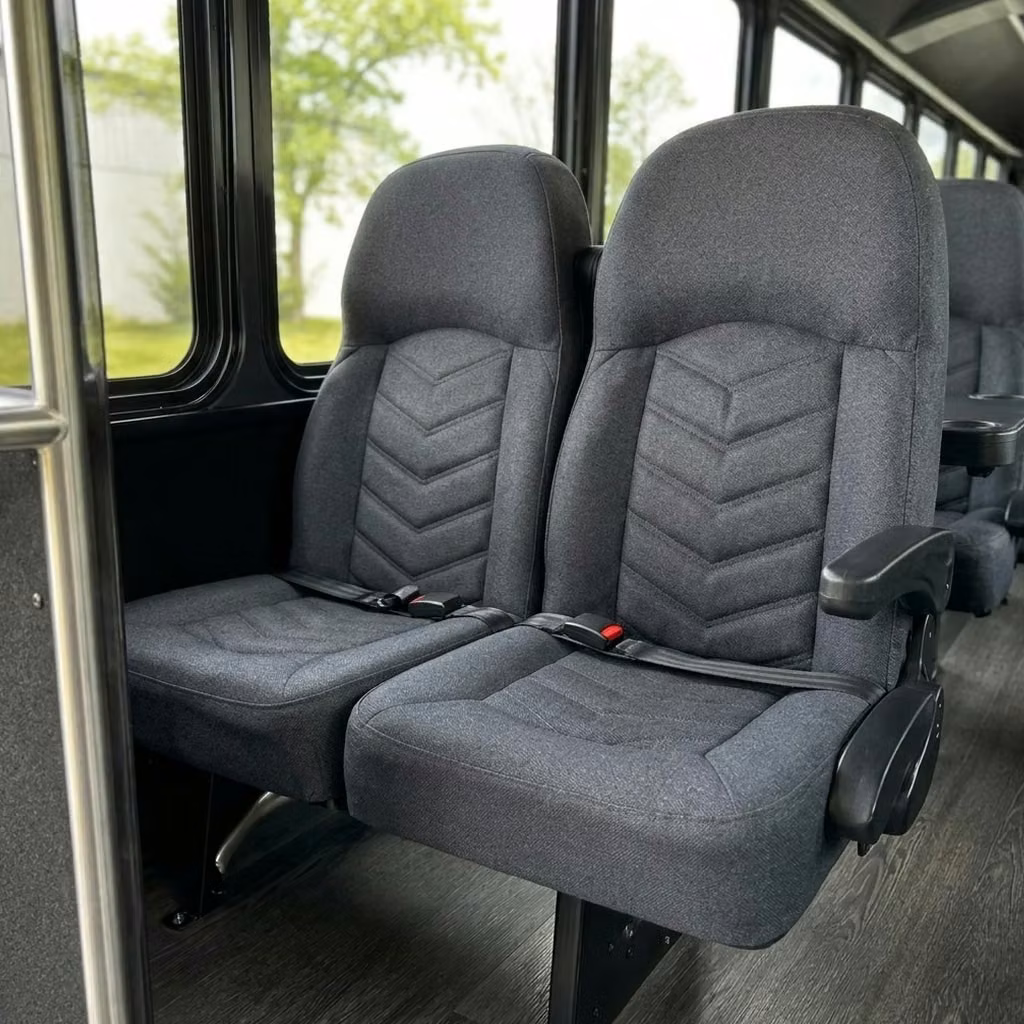 fishers 25 passenger minibus high back seats