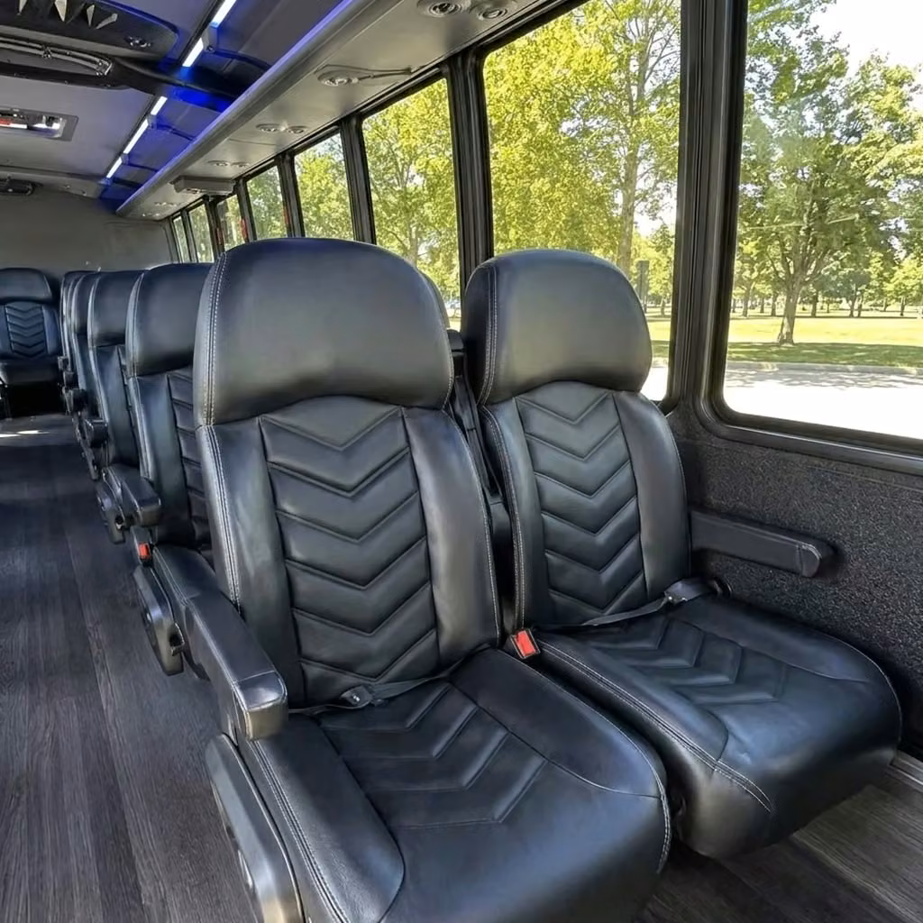 fishers 28 passenger minibus seating