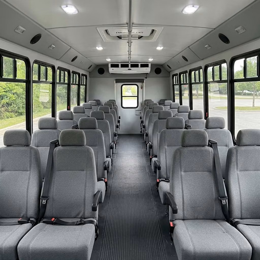 fishers 30 passenger minibus seating