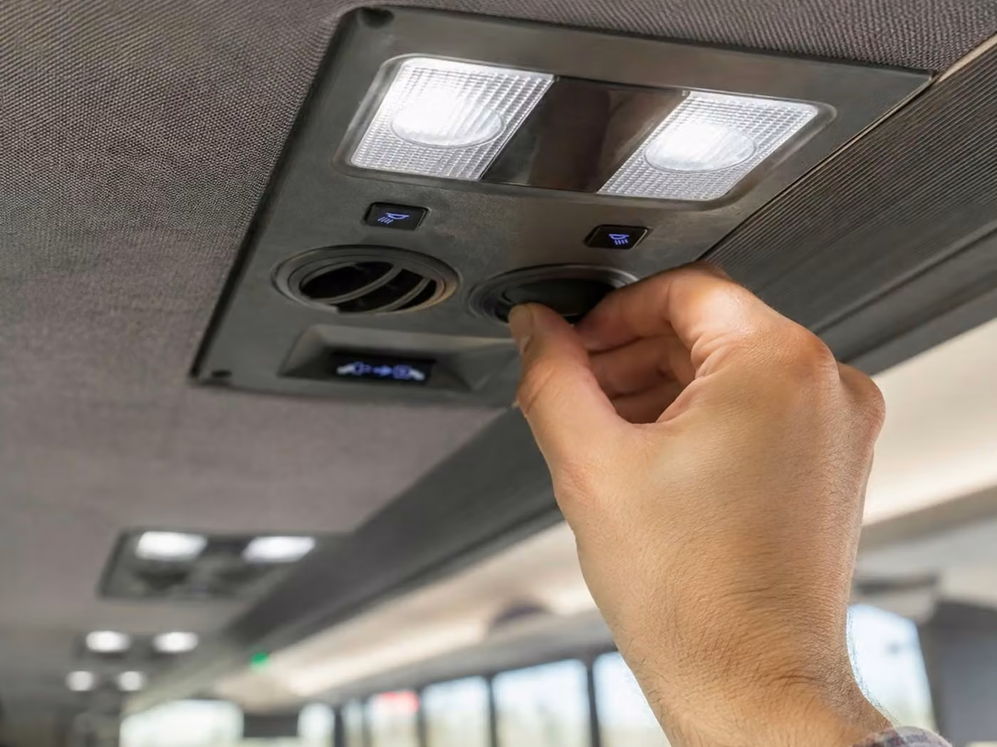 fishers charter bus climate control
