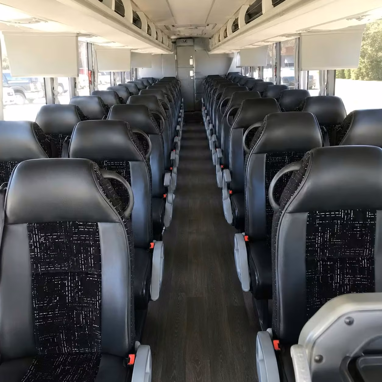fishers charter bus interior 1