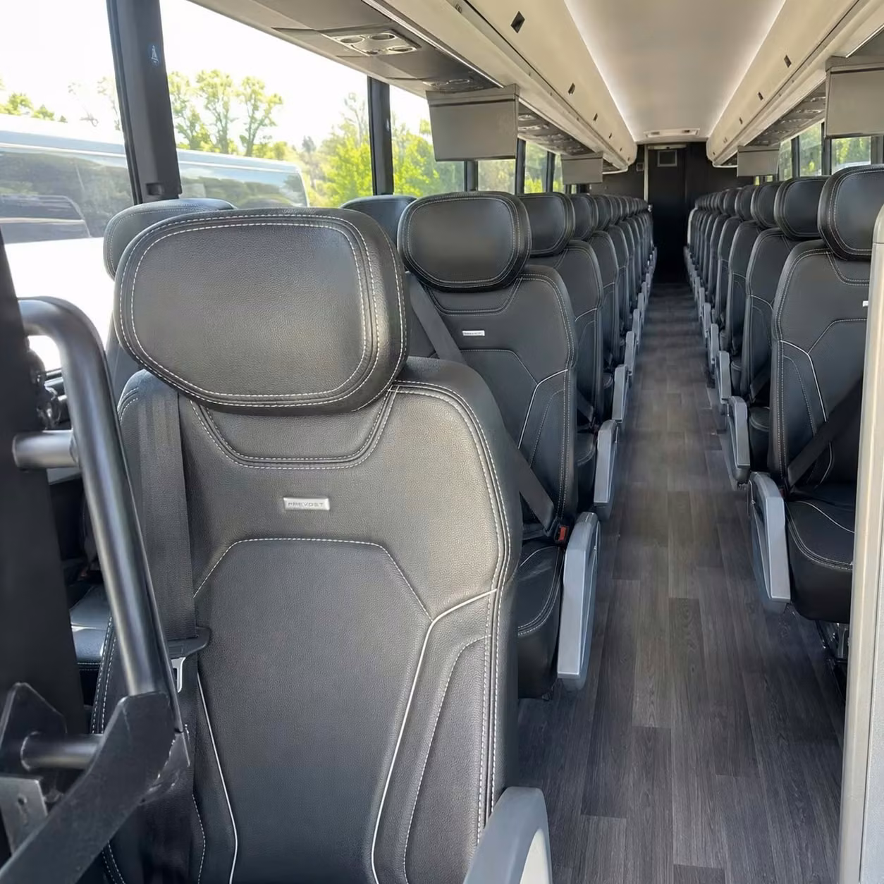 fishers charter bus interior 2