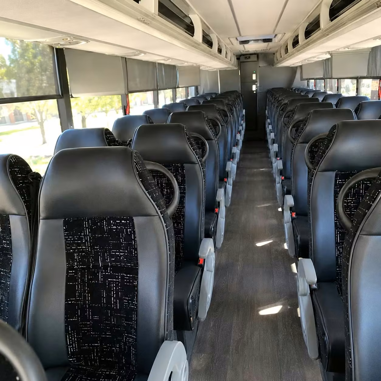 fishers charter bus interior 3