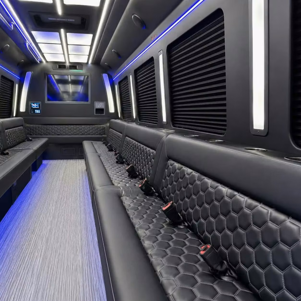 fishers party bus party lighting