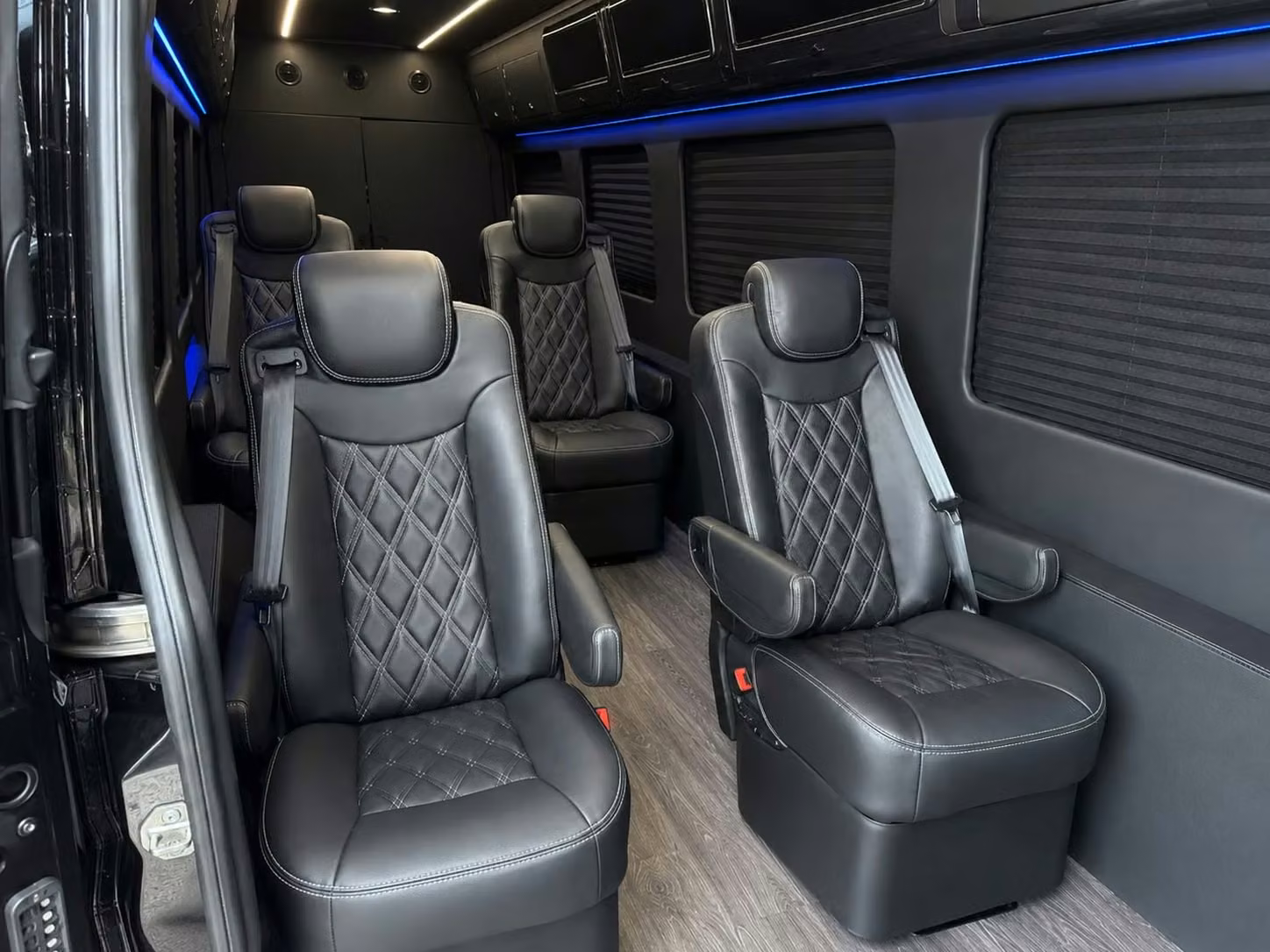 sprinter van with driver inside