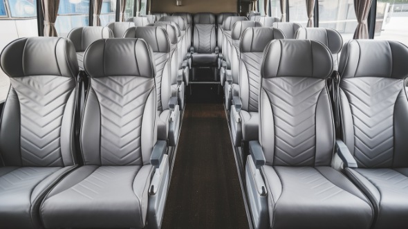 56 passenger charter bus interior fishers