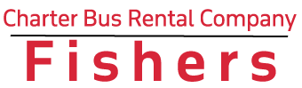 charter bus rental company fishers logo