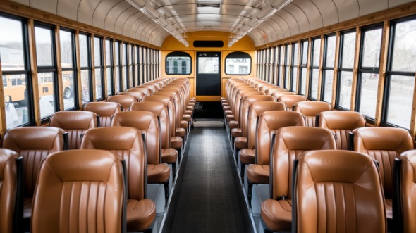 fishers school bus rental inside