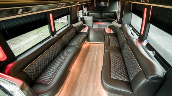 fishers sprinter limo rental interior